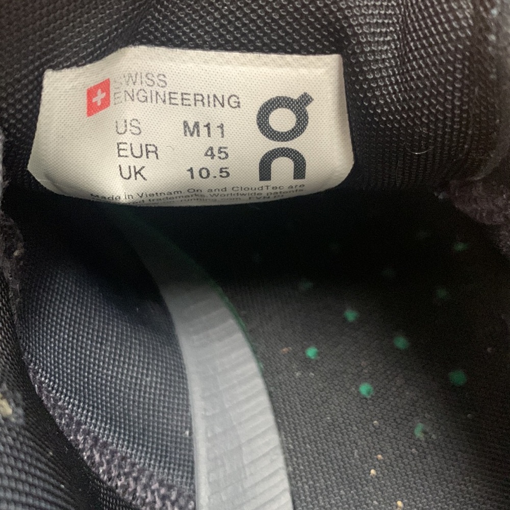 On Running Men's Black Cloud Sneakers - Picture 6 of 10